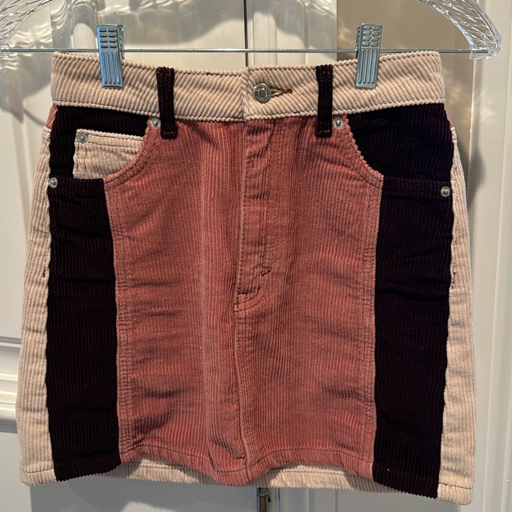 Topshop courduroy skirt